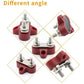 Heart Horse Bus Bar Terminal Block 1/4'' Power Stud Battery Junction Post Distribution Block Insulated with Cover DC 48V 300A for Auto Truck RV Boat (1/4'',Red+Black)