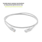 TRUECABLE Cat6 Component Rated Patch Cable, Unshielded (U/UTP), 3ft, White, 28AWG Solid Copper, Snagless 10G High-Speed Ethernet Cable, PoE++ 4PPoE 100W, UL Listed, RoHS-3, 1 Pack