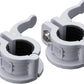 MAXRICH T Barbell Clamp 1 inch Multiple Sizes & Adjustable Weight Clips for Barbell Quick Release Barbell Clips|Barbell Collar Bar Locks for Weight Lifting (Gray)