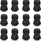 Cable Gland 12 Pack 1/2" NPT Waterproof Adjustable Connector Strain Relief Cord Connectors Joints Nylon with Gaskets…