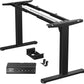 HUANUO Standing Desk Frame with 220lbs Powerful Brushless Motor, Double Crossbeam Structure, Thick Adjustable Desk Legs, for Max 35.4″ x 86.6″ Desktop, for Home Office, Black Frame Only