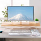 Mouse Pad Wrist Support, Laokiiy 2 in1 Keyboard Wrist Rest+ Ergonomic Mouse Pad, Non-Slip Wrist Rest for Computer Keyboard, Made Easy Typing & Relieve Wrist Pain(White)