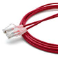TRUECABLE Cat6 Component Rated Patch Cable, Unshielded (U/UTP), 10ft, Red, 28AWG Solid Copper, Snagless 10G High-Speed Ethernet Cable, PoE++ 4PPoE 100W, UL Listed, RoHS-3, 1 Pack