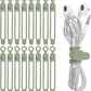 Nearockle 16Pcs Silicone Cable Straps Wire Organizer for Bundling Earphone, Phone Charger, Computer Cords, Reusable Cable Ties Cord Organizer in Home,Office,Kitchen,School(Green)