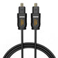 CableCreation Optical Digital Audio Cable 3.3FT, Thin Fiber Optic Toslink Gold Plated S/PDIF Cord for Home Theater, Sound Bar, TV, PS4, VD/CD Player, Game Console& More, Black