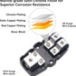 Recoil MFH12 2 Way Mini-ANL Fused Distribution Block, 1 X 0/2/4 Gauge in / 2 X 4/8 Gauge Out Fused Distribution Block with 60A, 80A, 100A Fuses, Solid Brass for Maximum Power Transfer