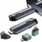 2025 Upgraded Wireless HDMI Transmitter and Receiver 4K, Portable Wireless HDMI Extender Kit 100FT, 2.4G/5G Plug & Play, Streaming from Laptop/PC/TV Box/Camera to Monitor/Projector/HDTV (Black)