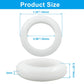 12 Pcs Rubber Grommets, 0.98" Inside Diameter 1" Drill Hole Rubber Wire Grommets O Ring Grommets for Wire, Firewall, Cables, Plugs (White)