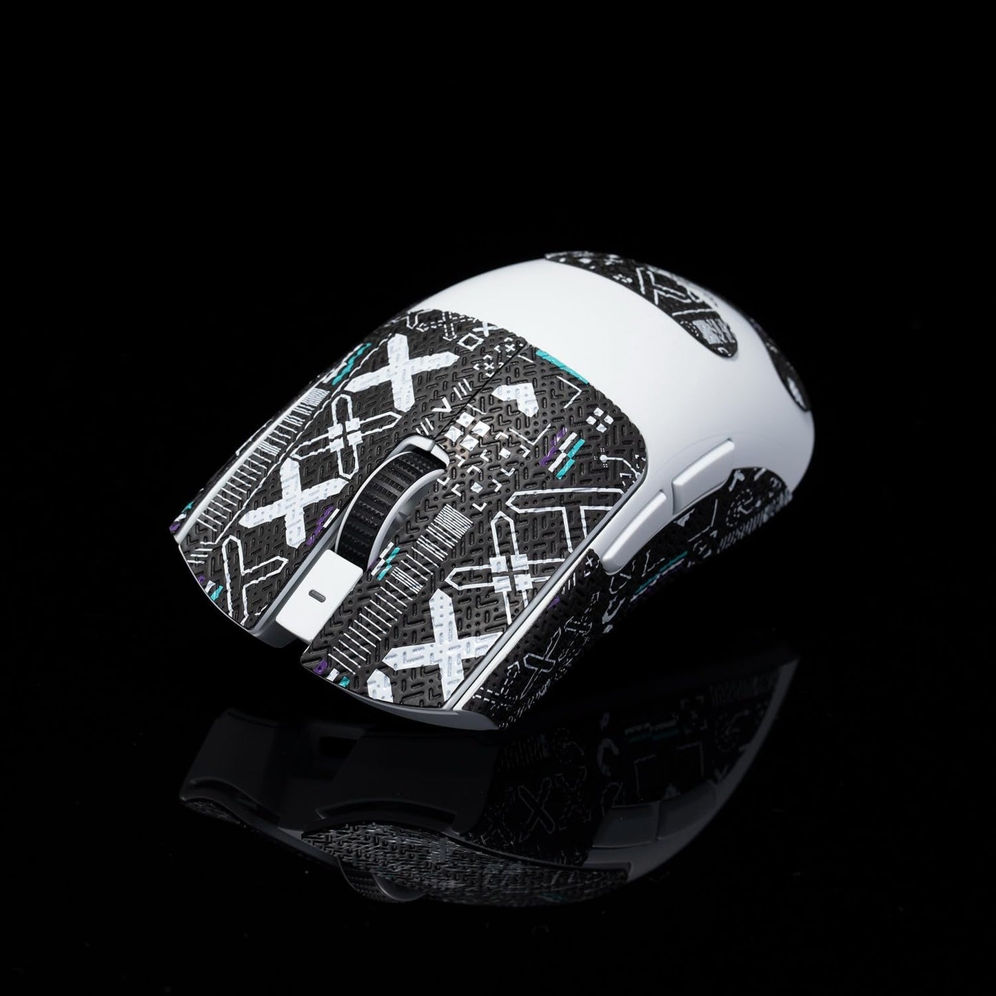 Grip Tape for Razer Viper V3 Pro - Anti-Slip,Enhanced Control, Sweat Resistance,Improves FPS Gaming Grip & Mouse Protection [Pre-Cut] Black White