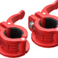 MAXRICH T Barbell Clamp 1 inch Multiple Sizes & Adjustable Weight Clips for Barbell Quick Release Barbell Clips|Barbell Collar Bar Locks for Weight Lifting (Red)