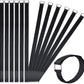 24 inch Hook and Loop Cable Strap - Reusable Fastening Strap - 12 PACK 1 inch Wide Nylon Cable Cinch Wrap