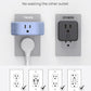 TROND Outlet Extender, 3 Way Angled Wall Plug Splitter, 3-Prong Grounded Outlet Adapter, Cruise Essentials, Compact and Practical Plug Expander for Home Decoration Travel Essentials, Blue