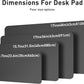 Aothia Leather Desk Pad Protector, Mouse Pad, Office Desk Mat, Non-Slip PU Leather Desk Blotter, Laptop Desk Pad, Waterproof Desk Writing Pad for Office and Home (48"x17", Gray)