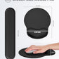 Ergonomic Mouse Pad Wrist Support Set, Memory Foam Keyboard Wrist Rest Set, Ergonomic Keyboard Pad, Non-Slip Base Mousepad（Black Set）