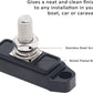 RECOIL S1P-38 Busbar Single 3/8” Studs Power Distribution Block with Ring Terminals Bus Bar Pair Red & Black