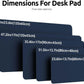 YSAGi Leather Desk Pad Protector, Office Desk Mat, Large Mouse Pad, Non-Slip PU Leather Desk Blotter, Laptop Desk Pad, Waterproof Desk Writing Pad for Office and Home (Dark Blue, 47" x 17")