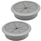 Desk Grommet 3-1/8" (80 mm), Desk Hole Cover for Cables Dark Grey, Cable Grommet ABS Plastic, Desk Hole Grommet for Office and Home Table Cable, Detachable & Flexible Cable Cord Organizer-2 Pcs