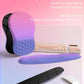 Hokafenle 2in1 Combination, Wave Keyboard Wrist Rest and Ergonomic Curvature Mouse Pad Wrist Support for Relieve Wrist Pain, Filled with Soft Cushion Memory Foam, Gradient Blue Purple
