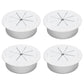 Desk Grommet 2-1/16" (53 mm), Desk Hole Cover for Cables White, Cable Grommet ABS Plastic, Desk Hole Grommet for Office and Home Table Cable, Detachable & Flexible Cable Cord Organizer-4 Pcs