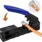 RJ45 Crimp Tool Ethernet Crimping Tool Wire Cutter Crimper For Cat7 Cat6a Cat6 Cat5e Pass Through Connectors