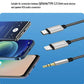 3 in 1 Audio Cable, iOS Phone/3.5mm AUX/USB C to 2 RCA,Stereo Audio Adapter for iPhone/Type C Phone/AUX to Amplifier/Sound Box & Home Theater etc.7.5FT