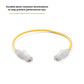 TRUECABLE Cat6 Component Rated Patch Cable, Unshielded (U/UTP), 1ft, Yellow, 28AWG Solid Copper, Snagless 10G High-Speed Ethernet Cable, PoE++ 4PPoE 100W, UL Listed, RoHS-3, 1 Pack