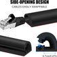 Self-Adhesive Cable Hider,Flexible Wire Cover Cable Raceway for Wires, Wall Mount TV, Home Audio, Network,Power and Phone Line Managemen (Black, 236inch)