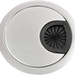 Desk Grommet for Wire Organizer,PC Computer Desk Plastic Grommet Cord, Tidy Cable Hole Cover Organizers,2 Pack (53mm, Silver)