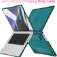 Batianda Compatible with New MacBook Pro 16 inch Case 2024 M4 Chip 2023 2021 Release with M3 M2 Pro Max, Heavy Duty Protective Plastic Hard Shell with Fold Kickstand & Keyboard Cover, Dark Cyan