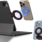 Magnetic Phone Holder for Magic Keyboard, Slim Portable Foldable Magnetic Phone Stand for iPad/Samsung Keyboard Cases, Compatible with Magsafe and Non-Magsafe All Phone (Purple)