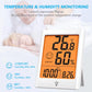 Digital Indoor Thermometer for Room, Smart Temperature Humidity Monitor with Backlight, Comfort Indicator, Max/Min Record, Time, Calendar, Alarm, °c/°f Switch for Bedroom, School