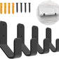 4 PCS Keyboard Wall Mount Storage,Keyboard Wall Holder,Keyboard Wall Rack, Metal Keyboard Wall Hanger with Adhesive & Screw in,for Gaming Mechanical Keyboards, for Devices Thickness < 3cm