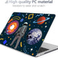 Batianda Design Case for New MacBook Air 13 Inch Model A2337 M1 A2179 A1932 2021 2020 2019 Release,3D Painted Hard Shell with Keyboard Cover & Screen Protector, Astronaut Planet
