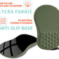 Ergonomic Mouse Pad Wrist Support with Memory Foam Massage Bulge, Carpal Tunnel Pain Relief Mousepad Wrist Rest for Mouse(12x8 inch,Olive Green)