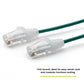 TRUECABLE Cat6 Component Rated Patch Cable, Unshielded (U/UTP), 2ft, Green, 28AWG Solid Copper, Snagless 10G High-Speed Ethernet Cable, PoE++ 4PPoE 100W, UL Listed, RoHS-3, 1 Pack