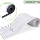Floor Cable Covers - 20ft Oxford Fabric Cord Protector with Adhesive Hook & Loop,Waterproof Wire Storage Sleeve for Any Floor Surface,Durable Cable Management to Prevent Tripping Hazards (White, 20ft)
