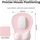 EooCoo Gel Wrist Rest Mouse Pad Ergonomic Middle Concave Design, Relieve Wrist Pain Mousepad, Non-Slip Base for Laptop, Computer, Office Decor for Women, Carpal Tunnel Syndrome