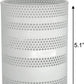 Metal Mesh Pen Pencil Cup Holder Stand Office Desk Organizer Stationery Caddy Makeup Brush Holder, White (Large)