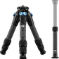 SIRUI Lightweight Carbon Fiber Mini Travel Tripod with Two-Section Center Column, Max Height 26", Supports 22lbs (AM-223+SL-100)