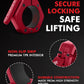 Mikolo Barbell Clamps,2-Inch Olympic Barbell Clips with Anti-Slip TPR Lining and Quick Release for Home and Gym Use