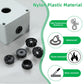 4PCS Cable Grommets, 2-1/2"(63mm) Desk Hole Cover Petal Shaped Buckle Type Nylon Snap Bushing Grommet, Wire Hole Cover Insert for Cables and Cords Management and Protection of Cabinet, Black