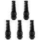 Strain Relief Cord Connector,LISTENJIALE 5Pcs NPT 1" Waterproof Cable Gland Flex Spiral Strain Relief Adjustable 18-25mm Cable Connector Nylon Joint with Gaskets(Black)