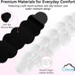 Cloud Wrist Rest for Computer Keyboard, 4-in-1 Memory Foam Leather Cloud Keyboard Wrist Rest and Mouse Pad Set with Ergonomic Support for Arm and Palm Cushion, Gaming/Work Setup, White