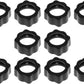 Maxmoral 10PCS Replacement Car Mount Bracket Fastening Nuts 17mm Ball Joint Fixed Adapter for Camera DVR Wireless Charger Car Vent Handle Kit Phone Mount Screw Head Black