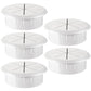 HYCC 5 Pack 2-3/8 Inch Flexible Desk Grommet,Organize Wires and Cables on Office Equipment, Computer Components, Entertainment Systems Effectively - Color: White