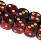 20PCS Polyhedral Dice D6 Dice 16mm Acrylic 6 Sided Dice Game Dice for RPG MTG DND Dice Table Games (Blue Black and Red Black)