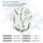 ITNRSIIET Ergonomic Mouse Pad with Gel Wrist Support Small Wrist Rest Smooth Surface Non-Slip PU Base Comfortable Office Supplies Pain Relief, 8.7 x 7.2 inches, Eucalyptus Branches