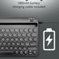 Macally Bluetooth Keyboard for Tablet | Wireless Keyboard for iPad mini/Air/Mini, iPhone (Multi-Device, Built-in Stand, Rechargeable) Easy to Use and Cute Portable