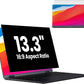 HD Laptop Privacy Screen 13.3 inch, Upgraded Laptop Privacy Screen for 16:9 Widescreen Removable Anti Glare Screen Cover and Blue Light UV-Blocking Filter