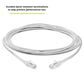 TRUECABLE Cat6 Component Rated Patch Cable, Unshielded (U/UTP), 14ft, White, 28AWG Solid Copper, Snagless 10G High-Speed Ethernet Cable, PoE++ 4PPoE 100W, UL Listed, RoHS-3, 1 Pack